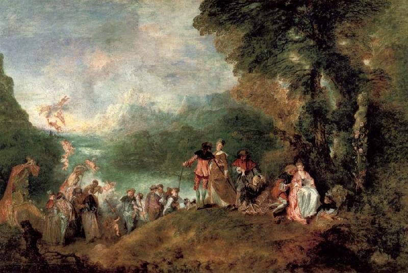 Jean-Antoine Watteau Pilgrimage to the island of cythera china oil painting image